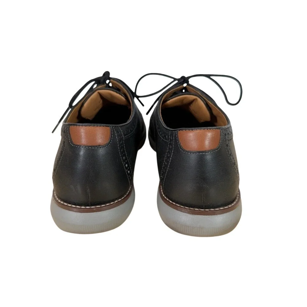 Johnston & Murphy Men's Black Leather Lace-Up Shoes Size 11.5 M‎